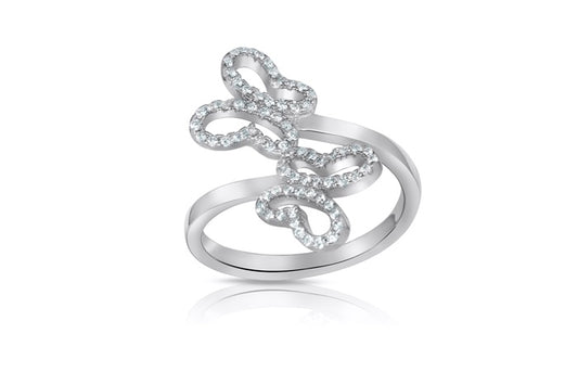 Triple Heart Ring - 925 Sterling Silver