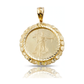 Lady Liberty Coin Pendant with Nugget Frame - 10K Yellow Gold