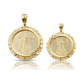 Lady Liberty Coin Pendant with Nugget Frame - 10K Yellow Gold