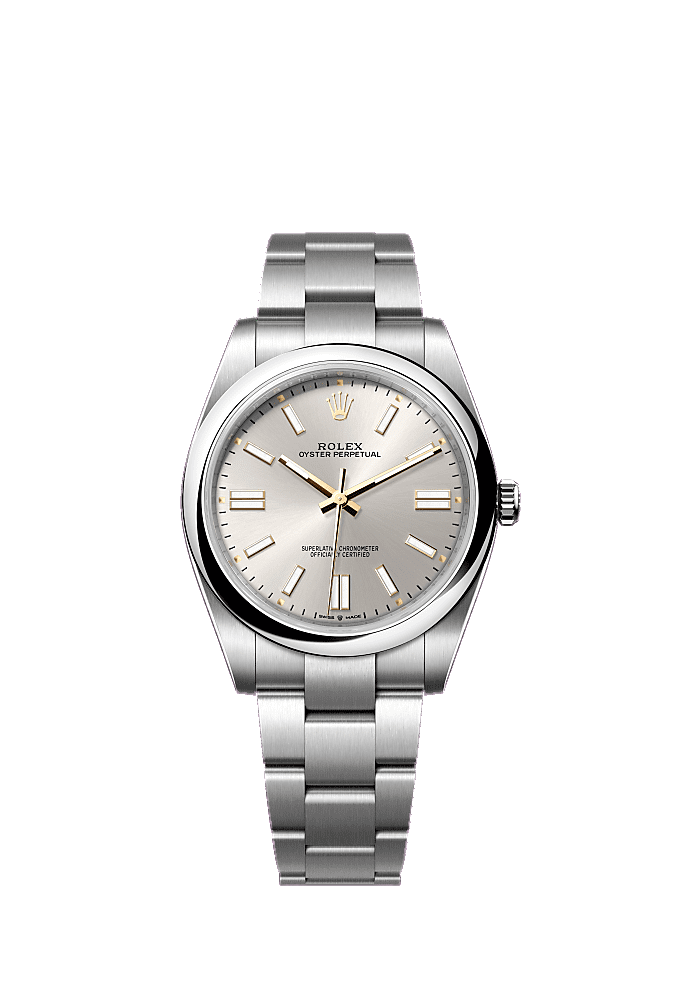 Lavender dial, Oyster bracelet