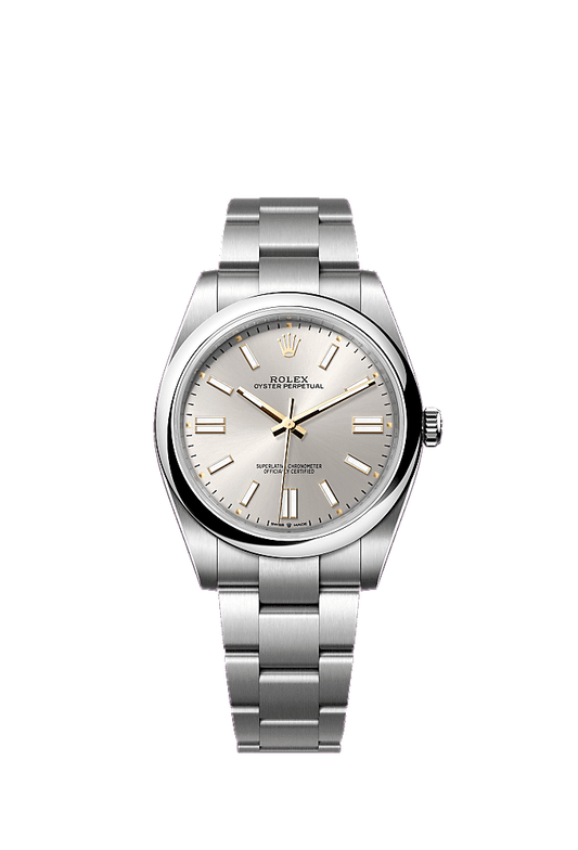 Lavender dial, Oyster bracelet