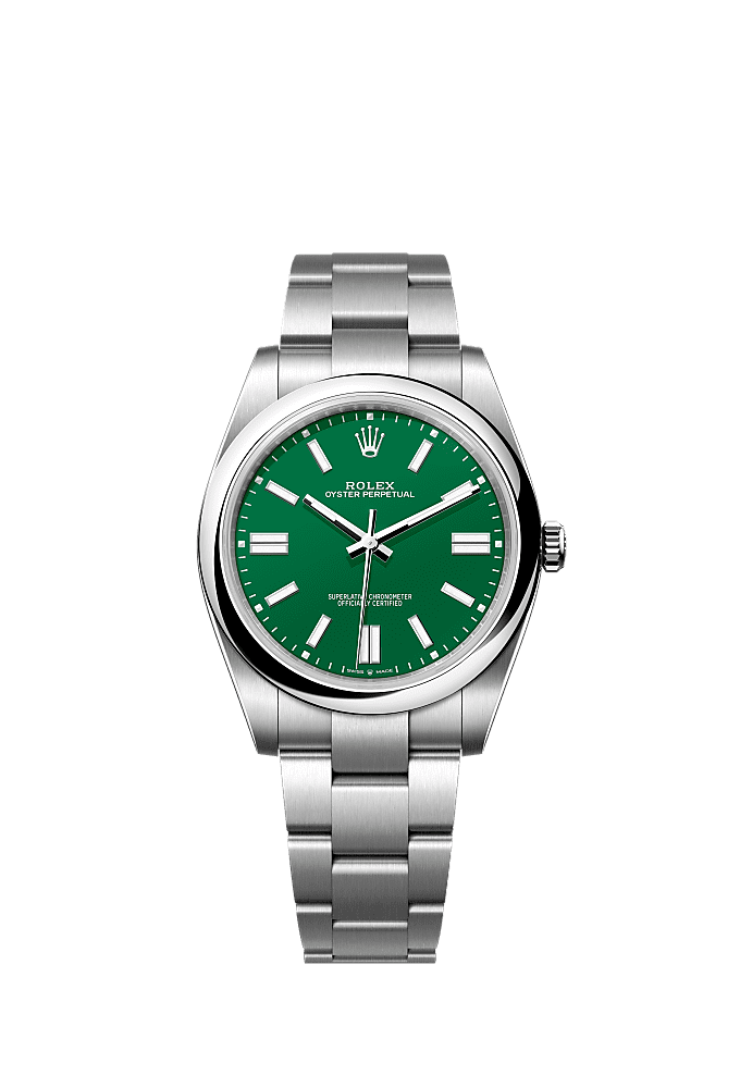 Green dial, Oyster bracelet