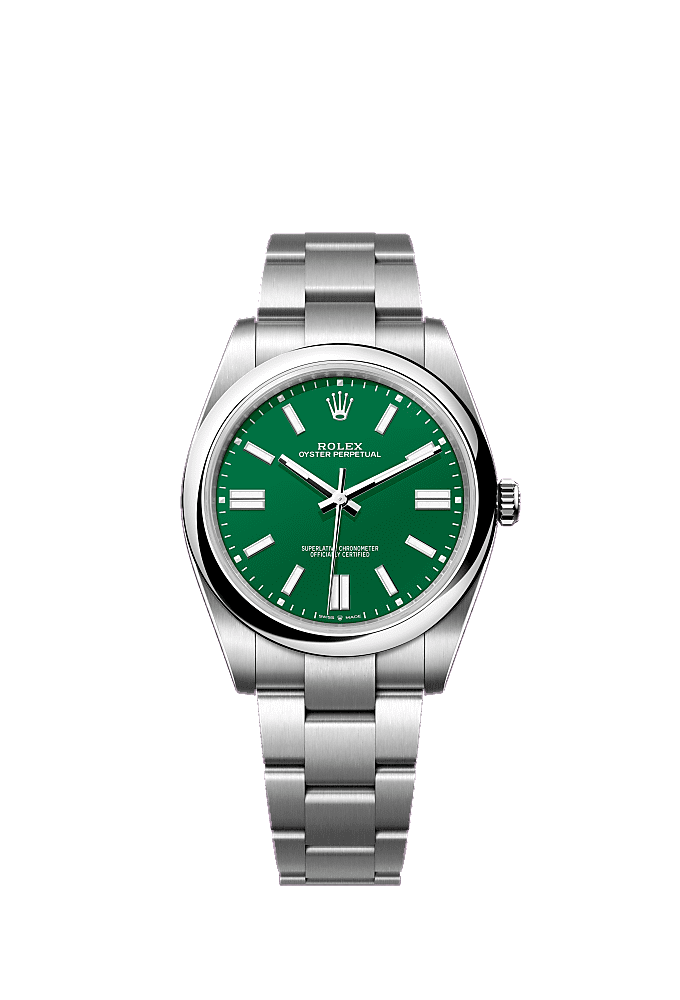Green dial, Oyster bracelet