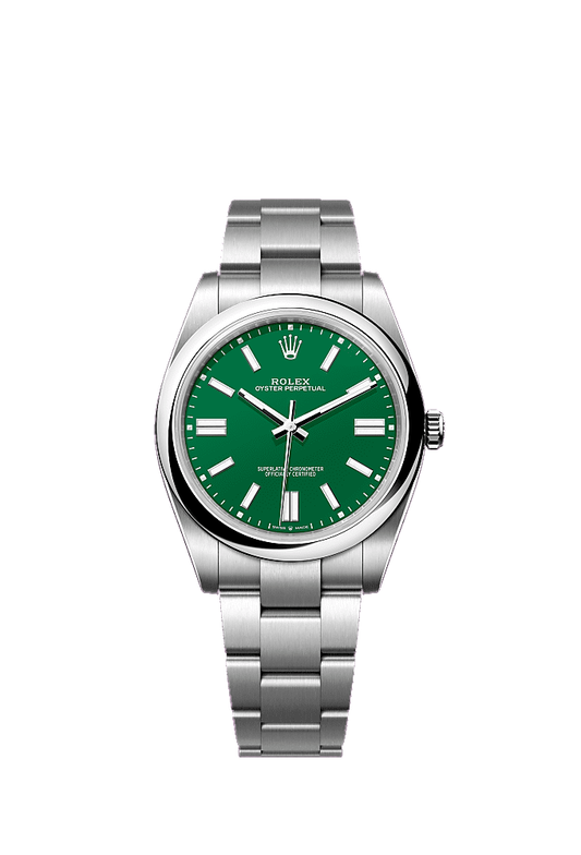 Green dial, Oyster bracelet