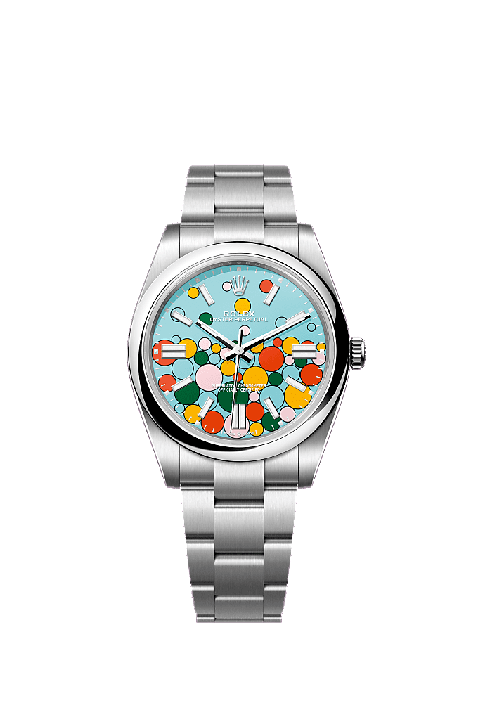 Pistachio Green dial, Oyster bracelet