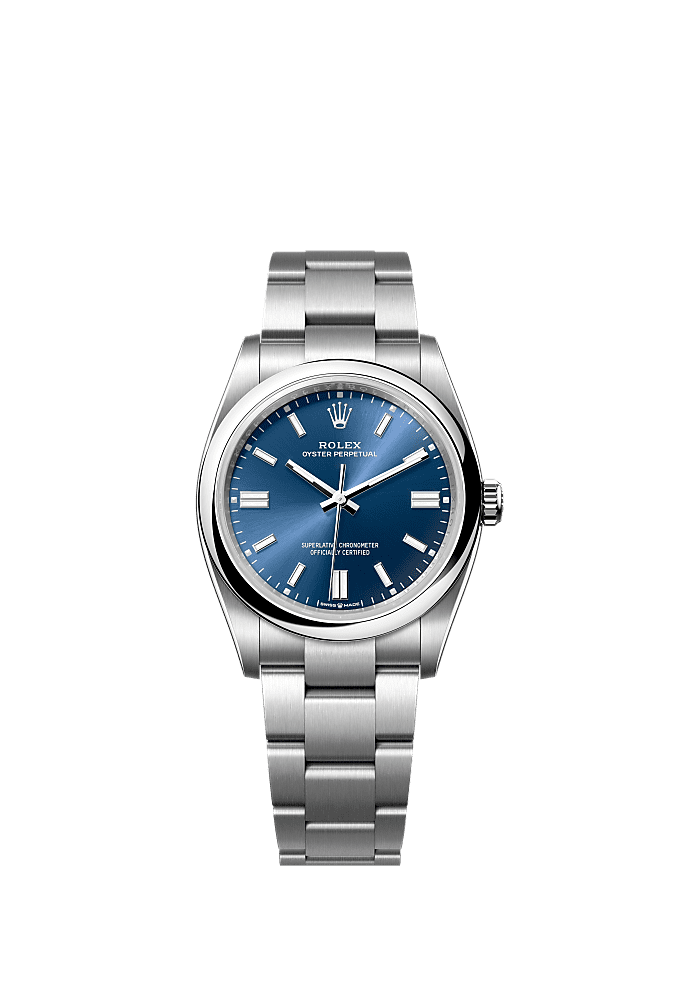 Bright Blue dial, Oyster bracelet