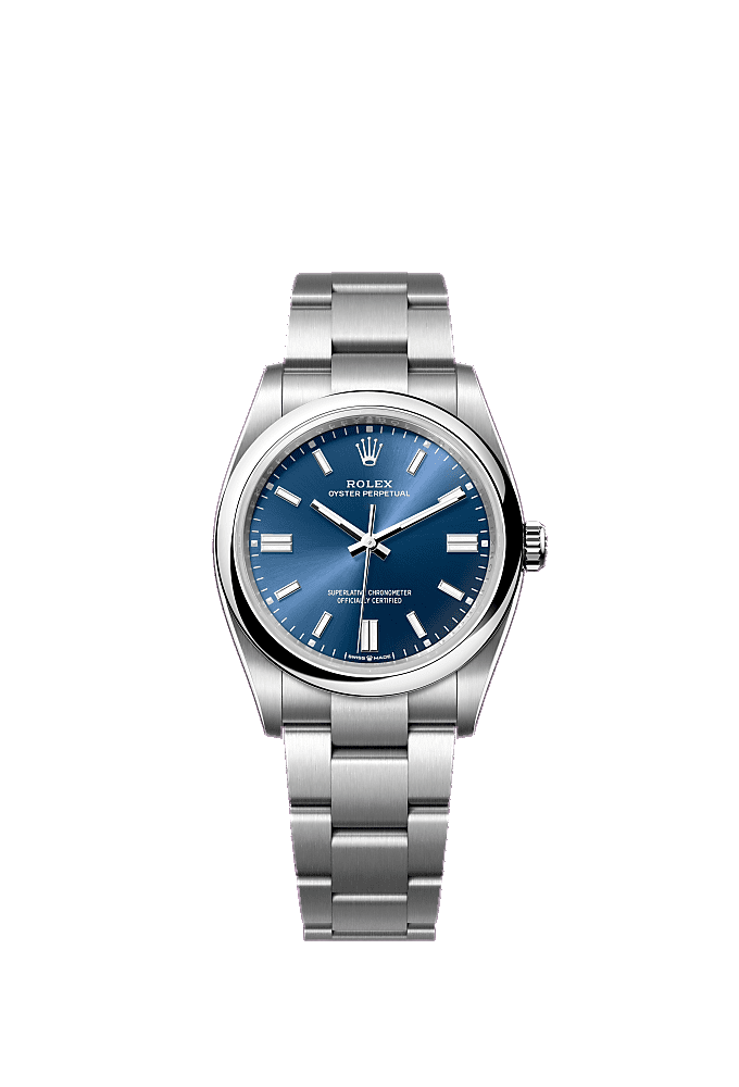 Bright Blue dial, Oyster bracelet