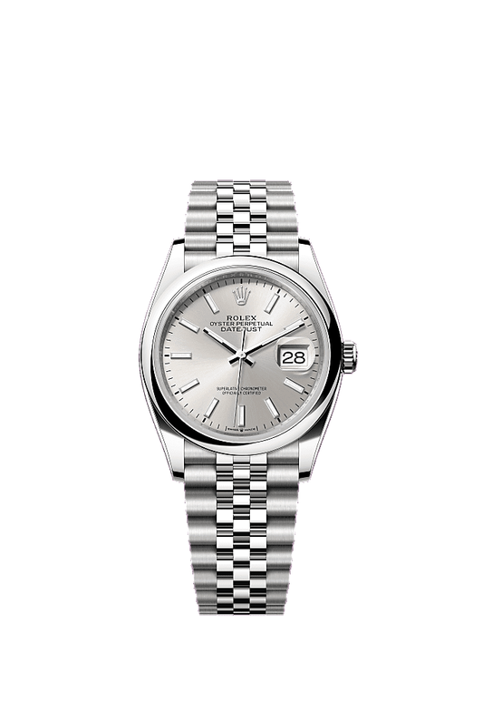 Palm Motif Silver dial, Oyster bracelet