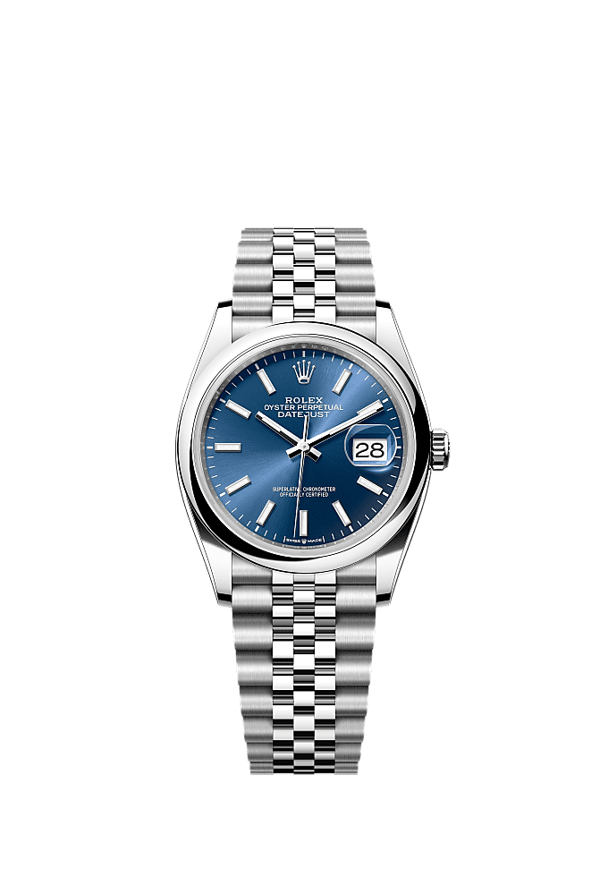 Bright Blue dial, Oyster bracelet