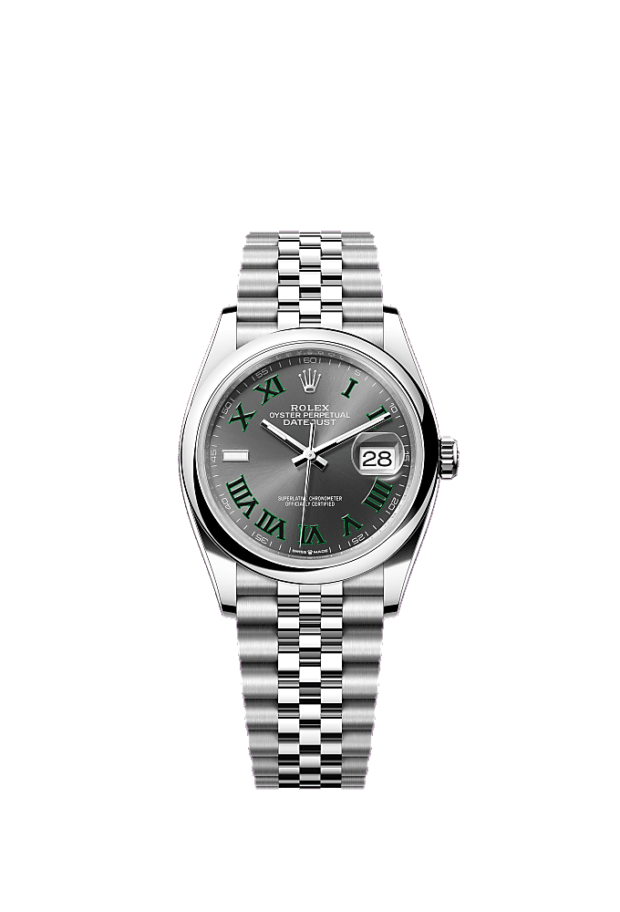 Slate Wimbledon dial, Oyster bracelet