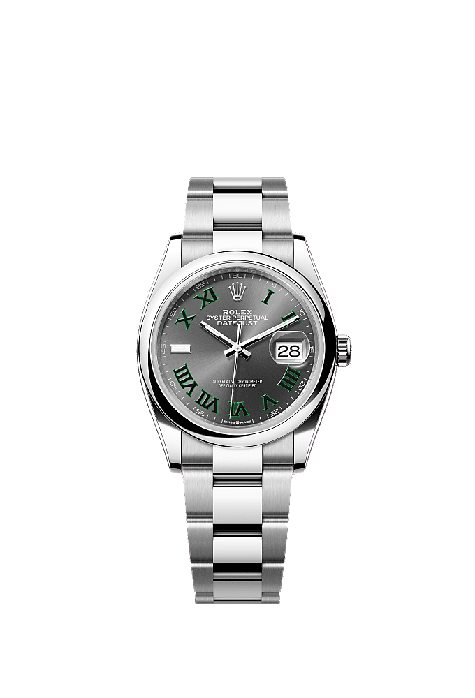 Slate Wimbledon dial, Jubilee bracelet