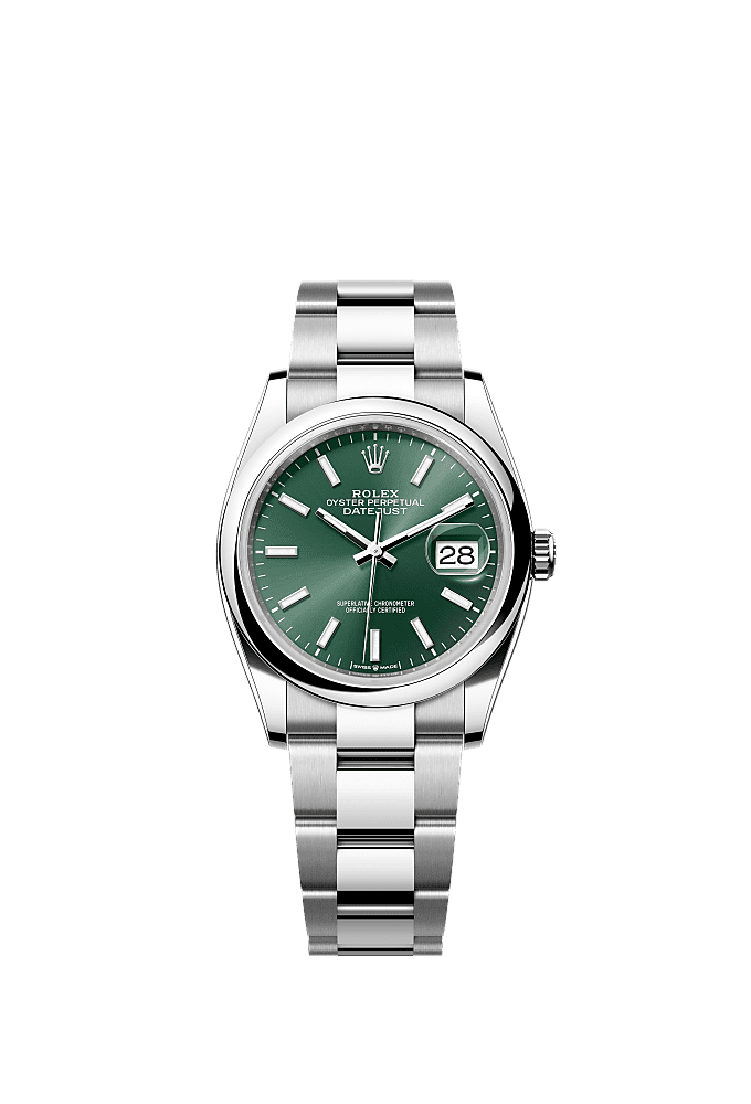 Mint Green dial, Jubilee bracelet