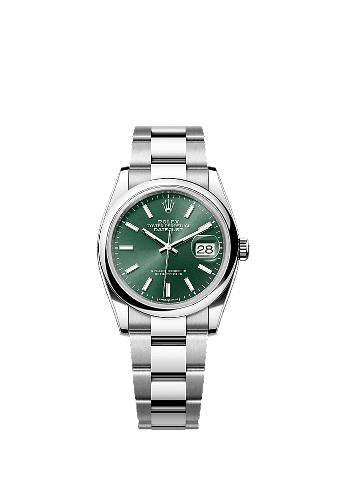Mint Green dial, Jubilee bracelet
