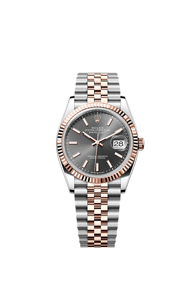 Slate Wimbledon dial, Oyster bracelet