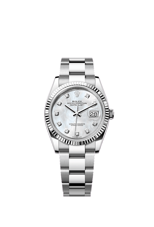 Silver Diamond-Set dial, Oyster bracelet