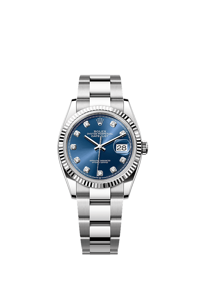 Bright Blue Diamond-Set dial, Jubilee bracelet