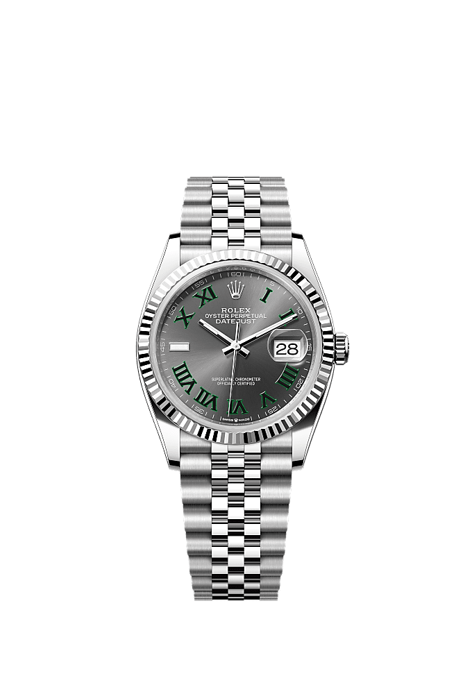 Slate Wimbledon dial, Oyster bracelet