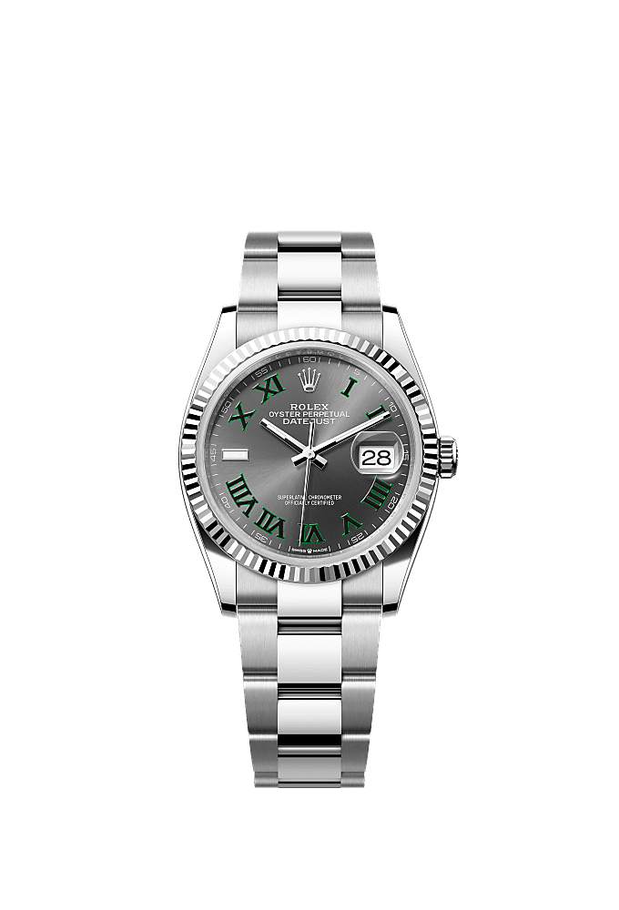 Slate Wimbledon dial, Jubilee bracelet