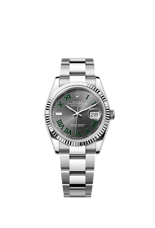 Slate Wimbledon dial, Jubilee bracelet