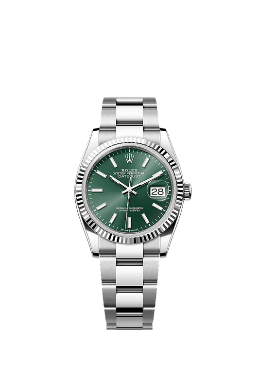 Mint Green dial, Jubilee bracelet