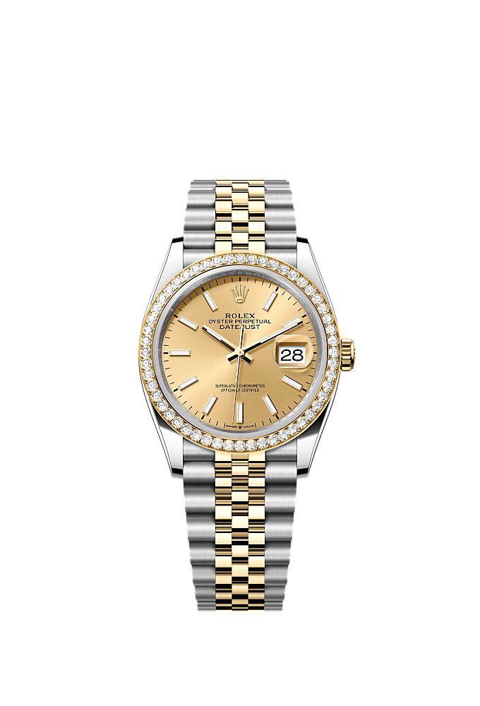 Champagne Diamond-Set dial, Jubilee bracelet