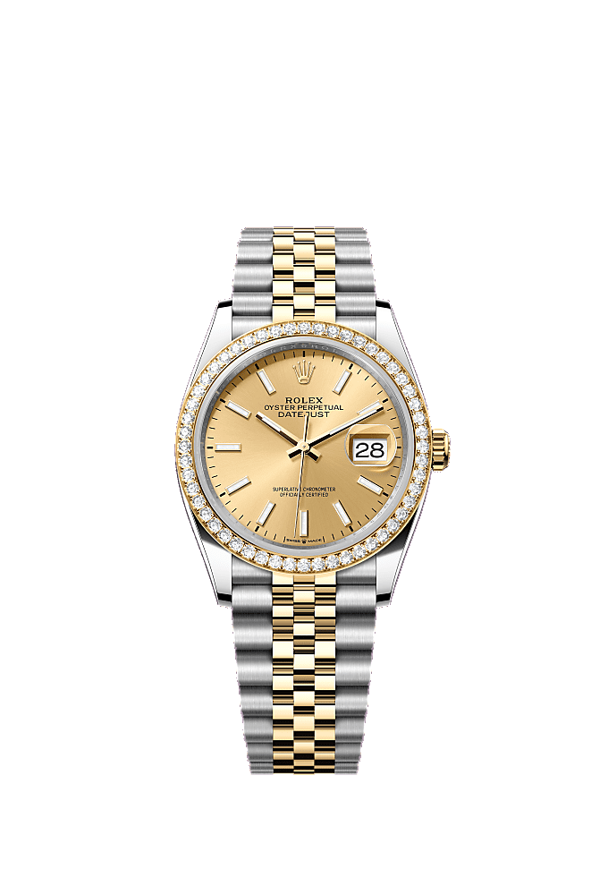Champagne Diamond-Set dial, Jubilee bracelet