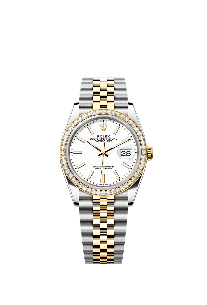 White Mother-of-Pearl Diamond-Set dial, Jubilee bracelet