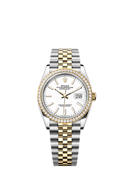 White Mother-of-Pearl Diamond-Set dial, Jubilee bracelet