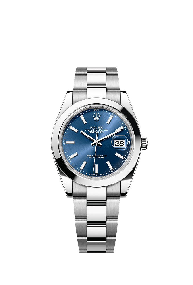 Bright Blue dial, Oyster bracelet