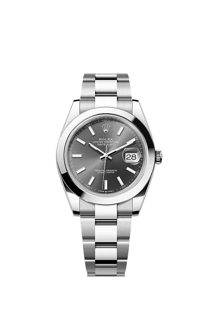 Slate Wimbledon dial, Oyster bracelet