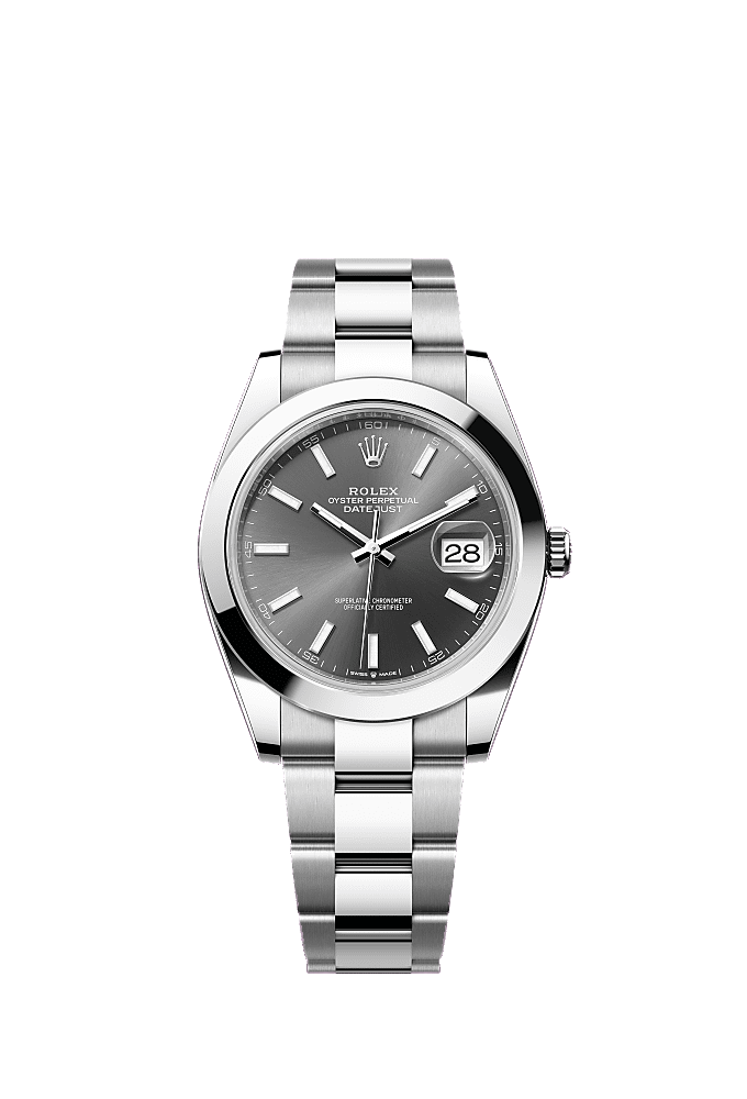 Slate Wimbledon dial, Oyster bracelet