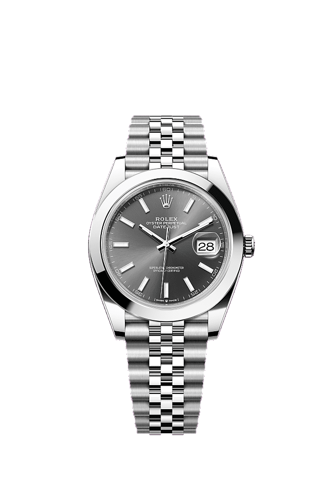 Slate Wimbledon dial, Jubilee bracelet
