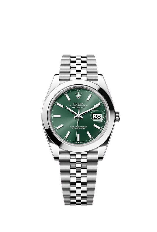Mint Green dial, Jubilee bracelet