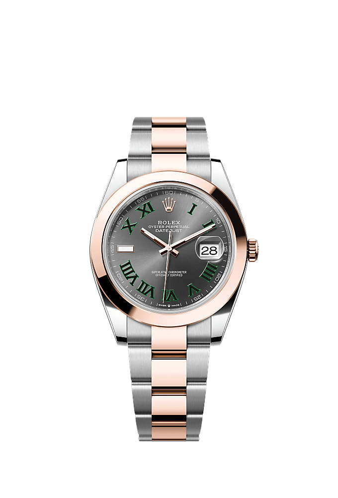 Slate Wimbledon dial, Oyster bracelet