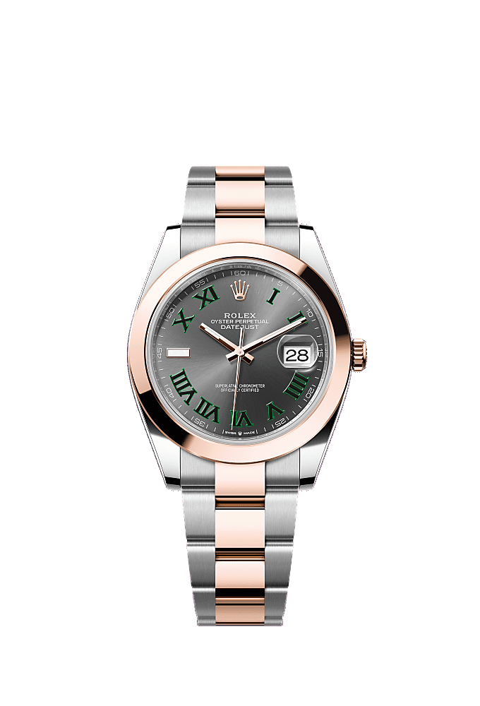 Slate Wimbledon dial, Oyster bracelet