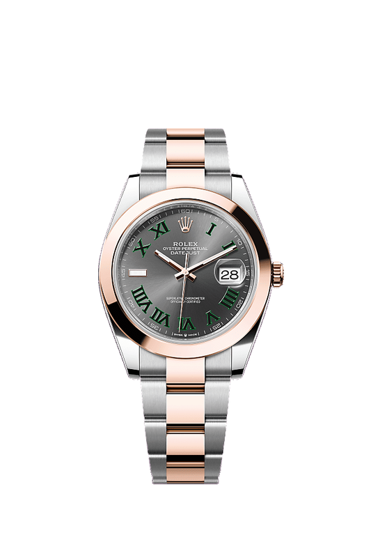 Slate Wimbledon dial, Oyster bracelet
