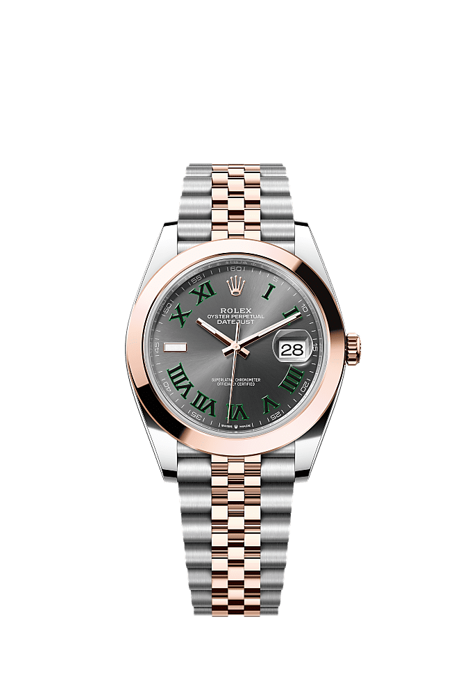 Slate Wimbledon dial, Jubilee bracelet