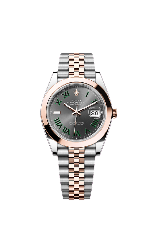Slate Wimbledon dial, Jubilee bracelet
