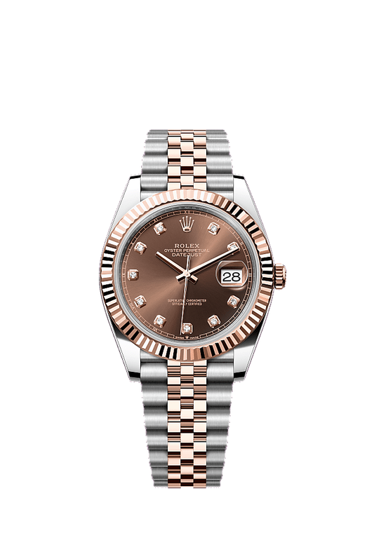 Chocolate Diamond-Set dial, Jubilee bracelet