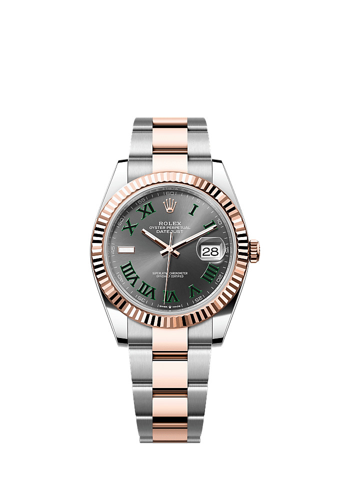 Slate Wimbledon dial, Oyster bracelet