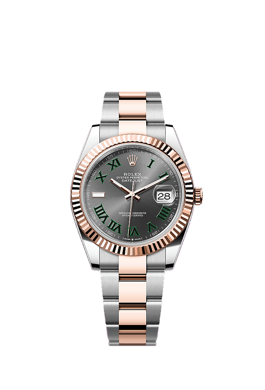 Slate Wimbledon dial, Oyster bracelet