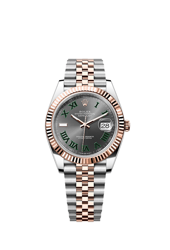 Slate Wimbledon dial, Jubilee bracelet
