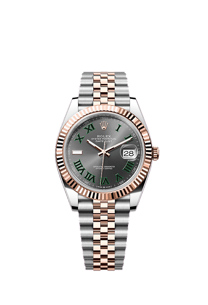 Slate Wimbledon dial, Jubilee bracelet