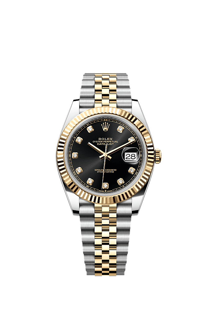Bright Black dial, Jubilee bracelet
