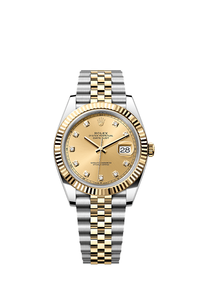 Champagne Diamond-Set dial, Jubilee bracelet