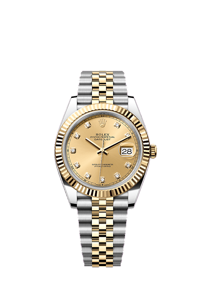 Champagne Diamond-Set dial, Jubilee bracelet