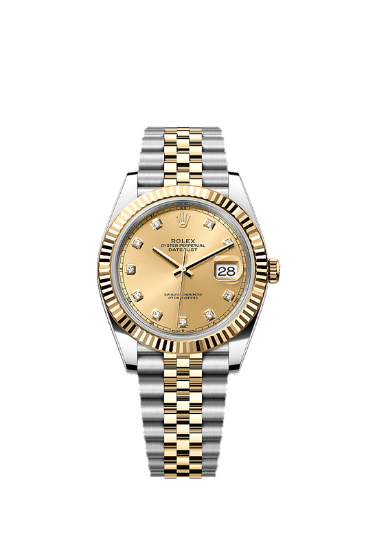 Champagne Diamond-Set dial, Jubilee bracelet