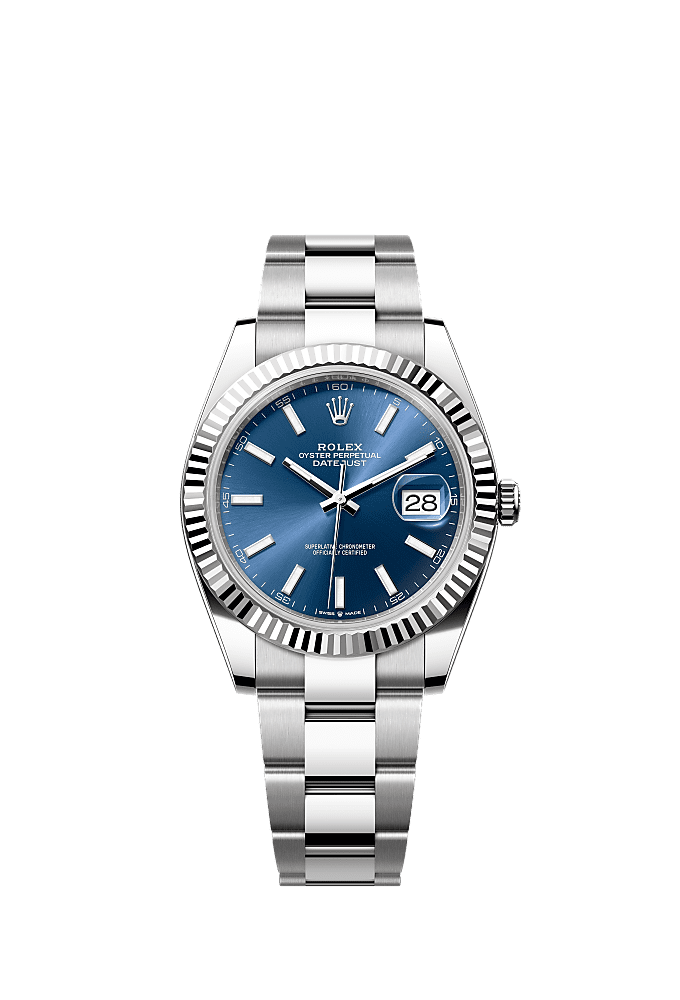Bright Blue dial, Oyster bracelet