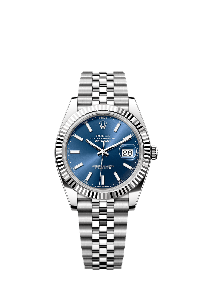 Bright Blue dial, Jubilee bracelet
