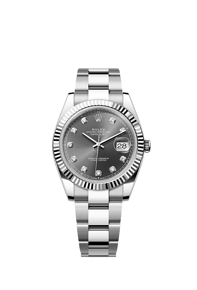 Slate Wimbledon dial, Oyster bracelet